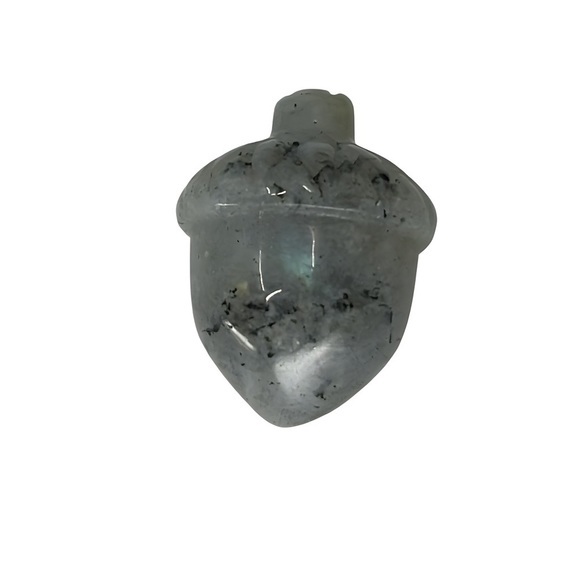 Natural‎ Moonstone Acorn: Handmade Carved Crystal Rock - Picture 4 of 7